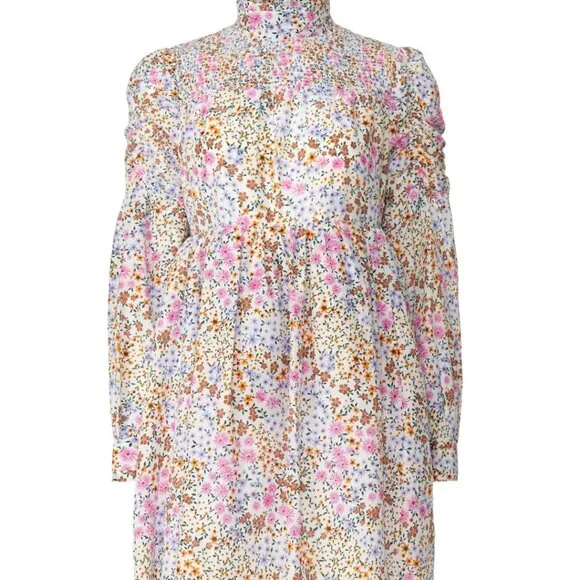 MUNTHE Floral Long Sleeve Dress, 44 - Picture 4 of 13